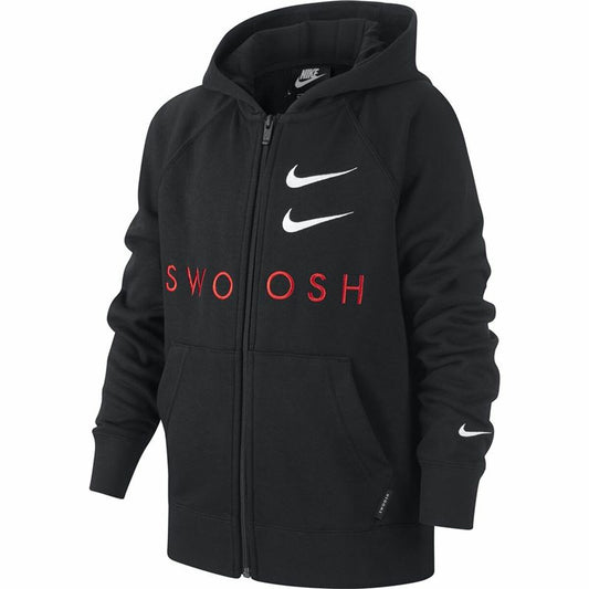 Children's Sports Jacket Nike Swoosh Black