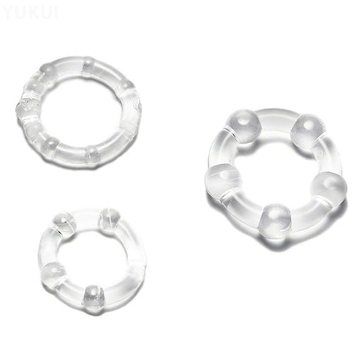 3 Pcs/Set Cock Ring Delay Ejaculation Adult Toys For Men Dick