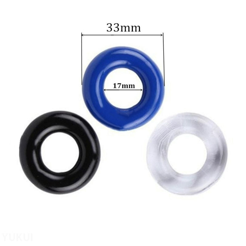 3 Pcs/Set Cock Ring Delay Ejaculation Adult Toys For Men Dick