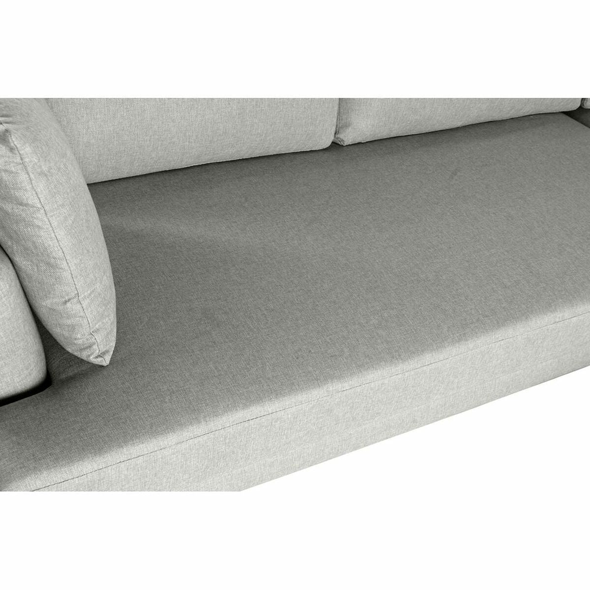 Chaise Longue Sofa DKD Home Decor Grey Polyester Metal (240 x 160 x 85