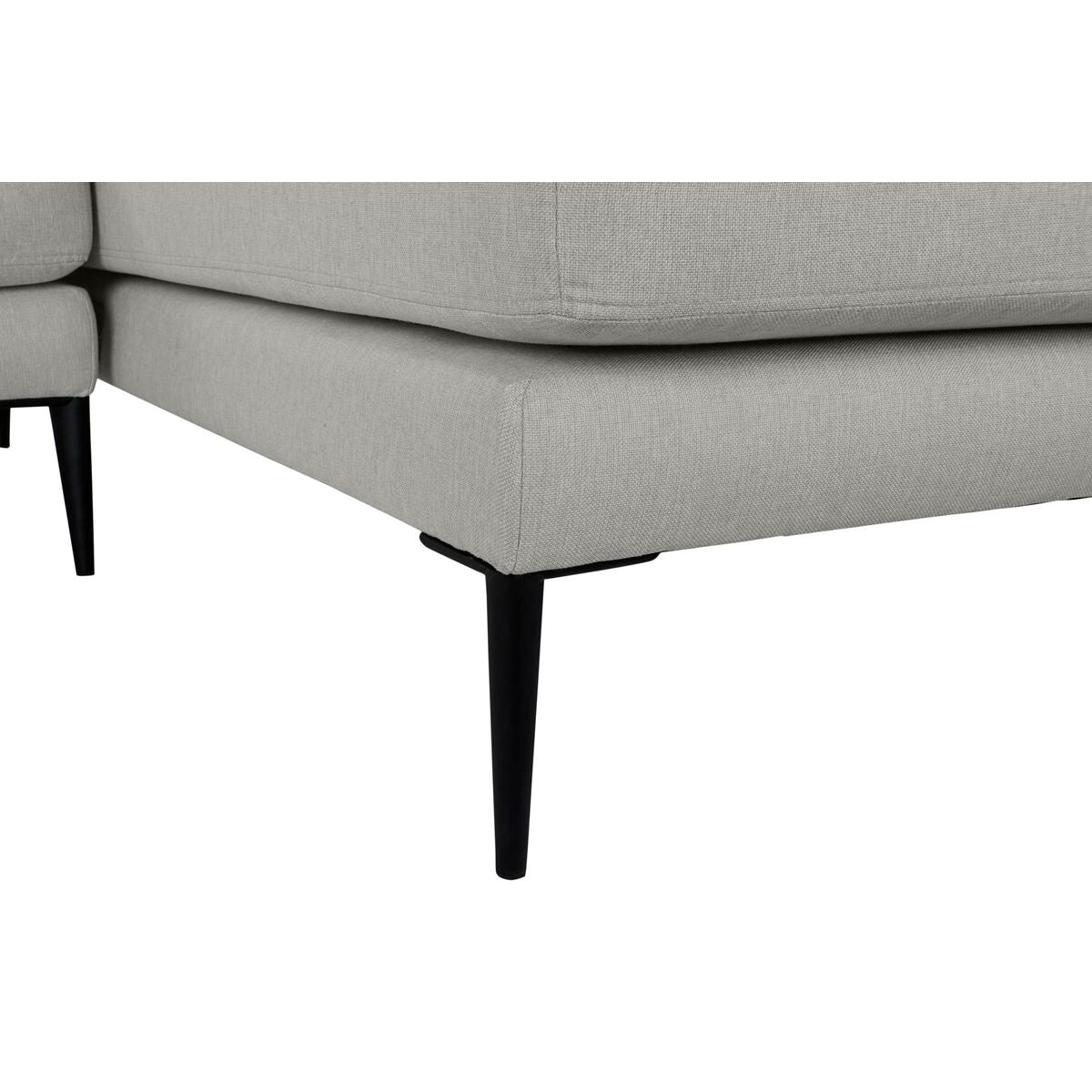 Chaise Longue Sofa DKD Home Decor Grey Polyester Metal (240 x 160 x 85