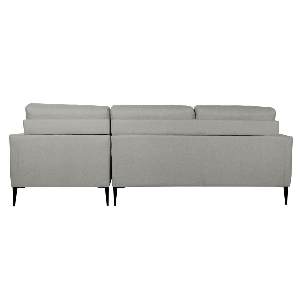 Chaise Longue Sofa DKD Home Decor Grey Polyester Metal (240 x 160 x 85