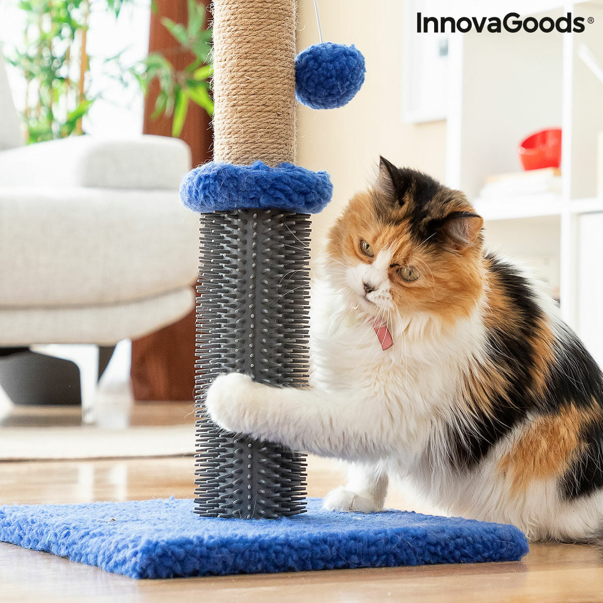 Cat Scratching and Massage Post with Ball Miausage InnovaGoods