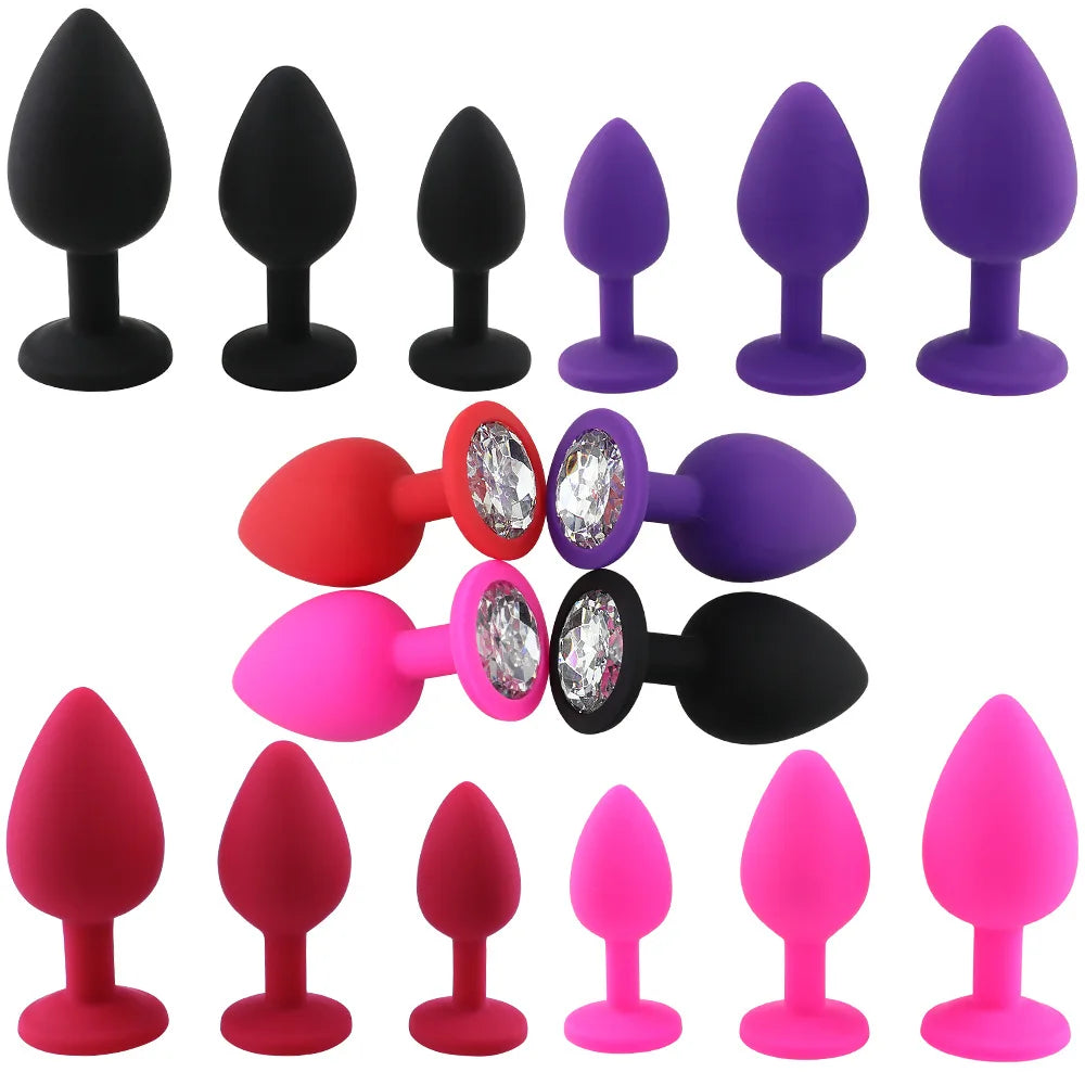 S/M/L Silicone Butt Plug Anal Plugs Prostate Massage Stimulator Anal