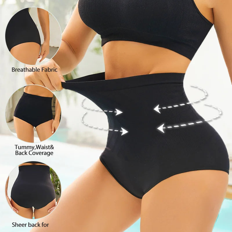 Slimming High Waist Tummy Control Panties Women Briefs Panty Shaper