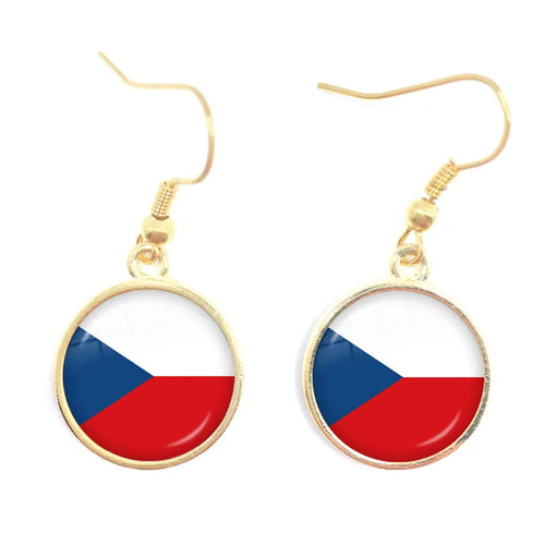 National Flag Drop Earrings