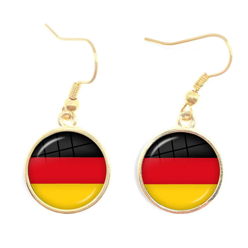 National Flag Drop Earrings