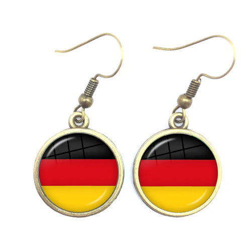 National Flag Drop Earrings