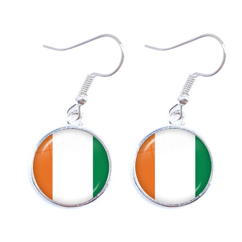 National Flag Drop Earrings