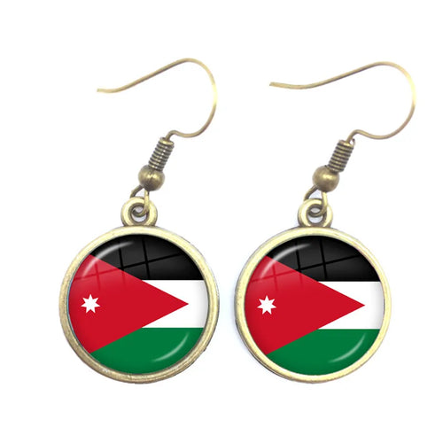 National Flag Drop Earrings