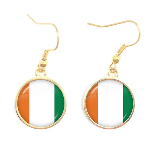 National Flag Drop Earrings