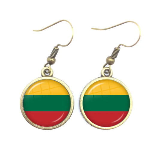 National Flag Drop Earrings