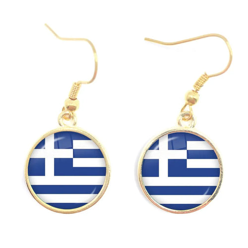 National Flag Drop Earrings