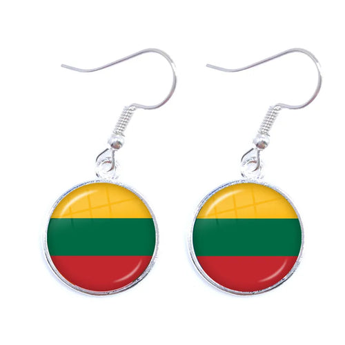 National Flag Drop Earrings