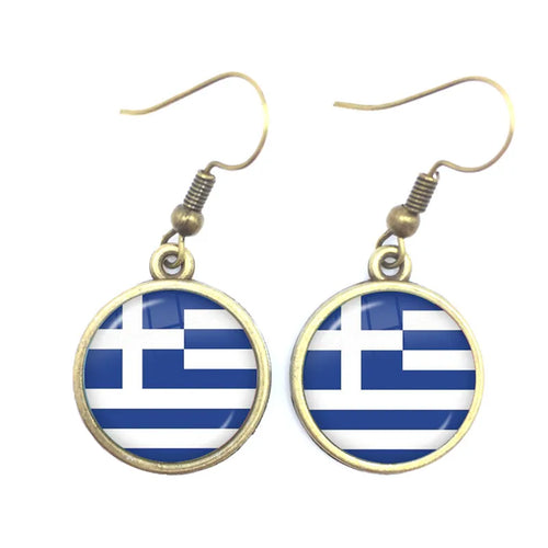 National Flag Drop Earrings