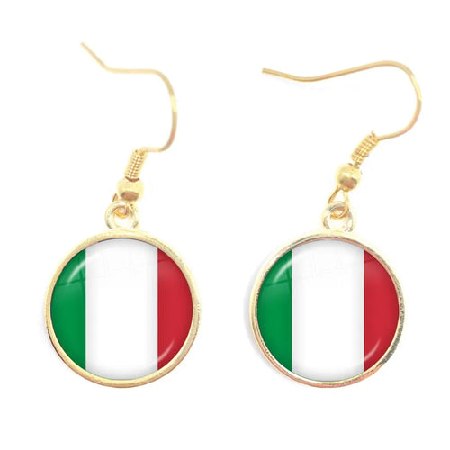 National Flag Drop Earrings