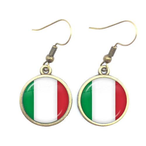 National Flag Drop Earrings