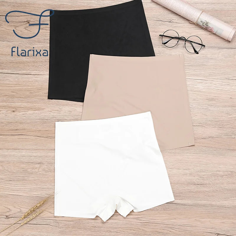 Flarixa Safety Pants High Waist Women's Shorts Under The Skirt Ice