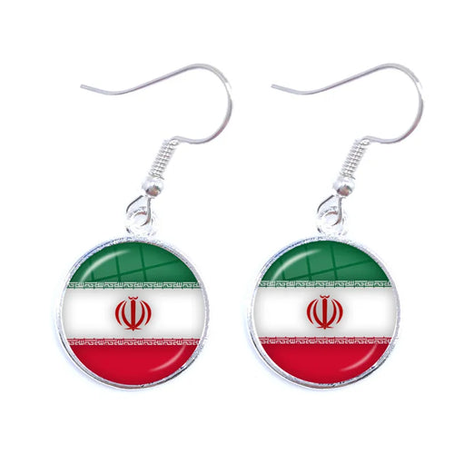 National Flag Drop Earrings