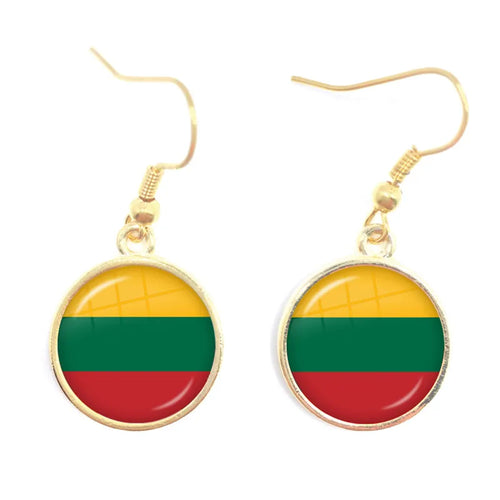 National Flag Drop Earrings