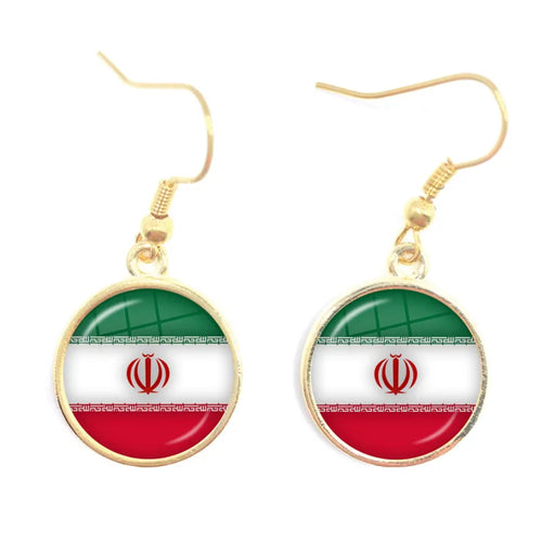 National Flag Drop Earrings