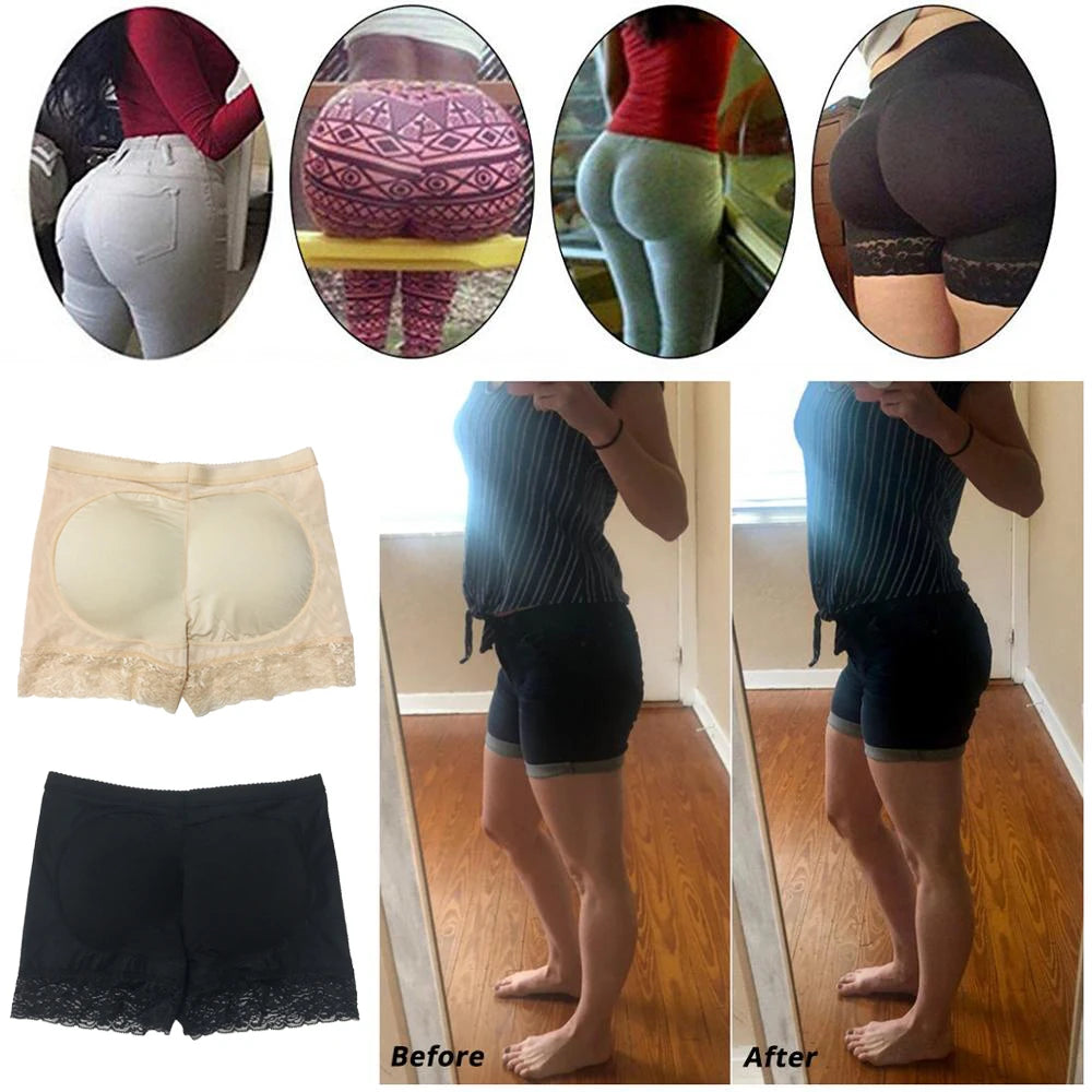 Women Butt Lifter Panty Fake Buttock Body Shaper Padded Underwear Lady