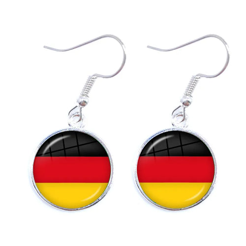 National Flag Drop Earrings