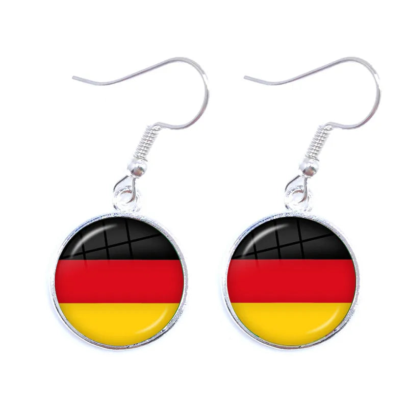 National Flag Drop Earrings