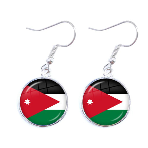 National Flag Drop Earrings