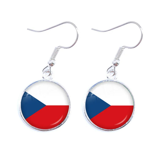 National Flag Drop Earrings