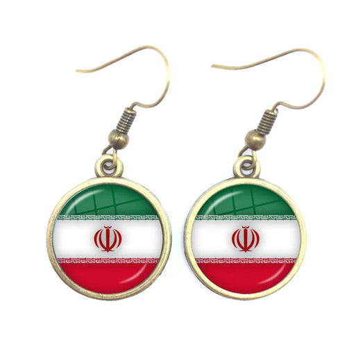 National Flag Drop Earrings