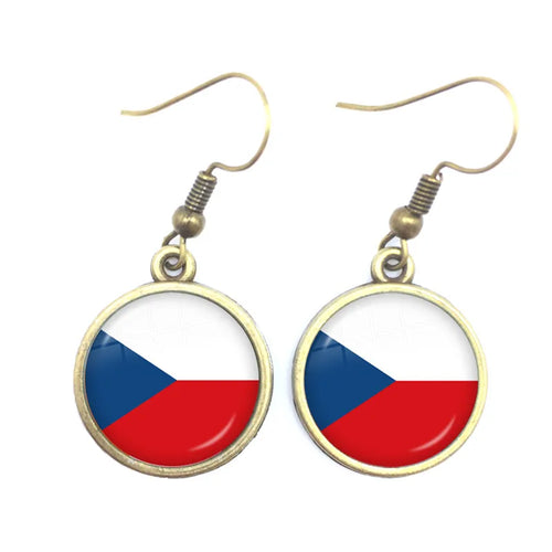 National Flag Drop Earrings