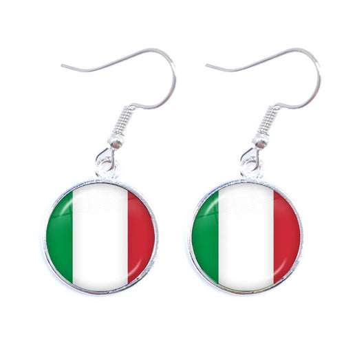 National Flag Drop Earrings