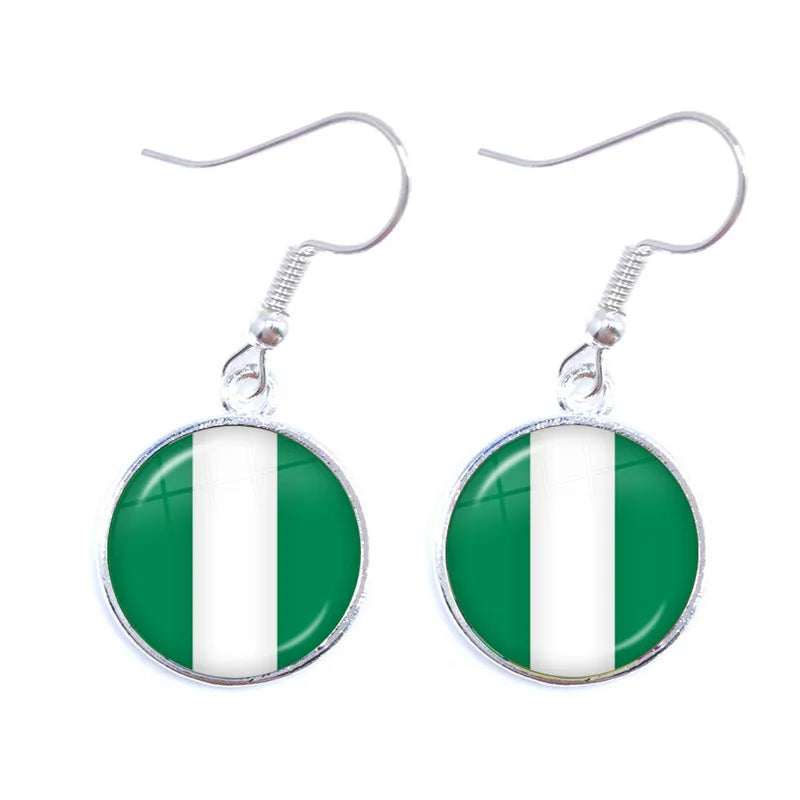 National Flag Drop Earrings