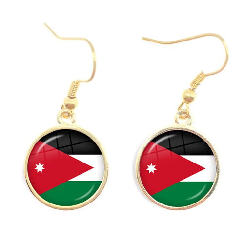 National Flag Drop Earrings