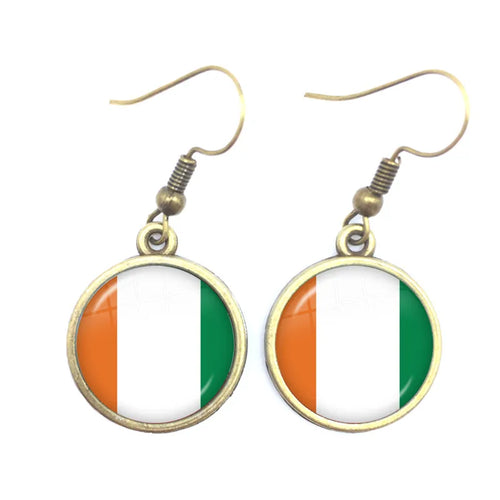 National Flag Drop Earrings