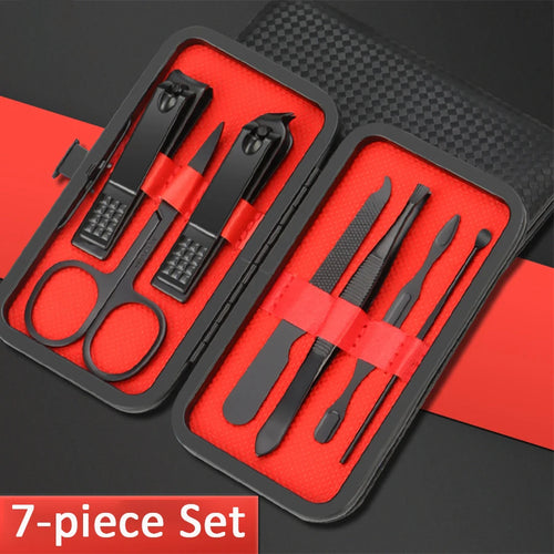 7/10/12/18/20/24PCS Set Professional Manicure Set Kits Stainless Steel