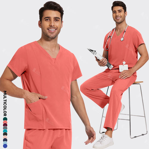 Newest Nursing Surgical Uniforms Woman Doctor Nurse Uniforms Men