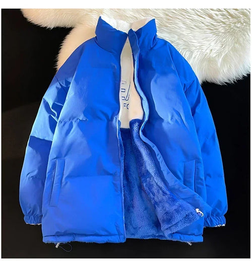 Men padded Clothing Autumn Winter New Solid Color Double Sided