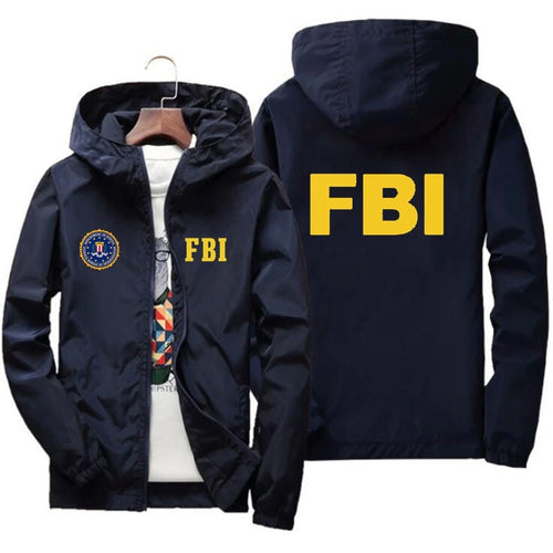 2024 New Men's Jacket High Quality FBI Printed Outdoor Sports Jacket