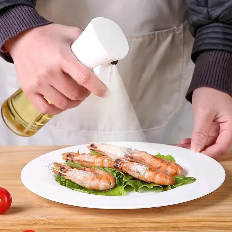 1pc 200ml/300ml Oil Spray Bottle Kitchen Cooking Olive Oil Dispenser