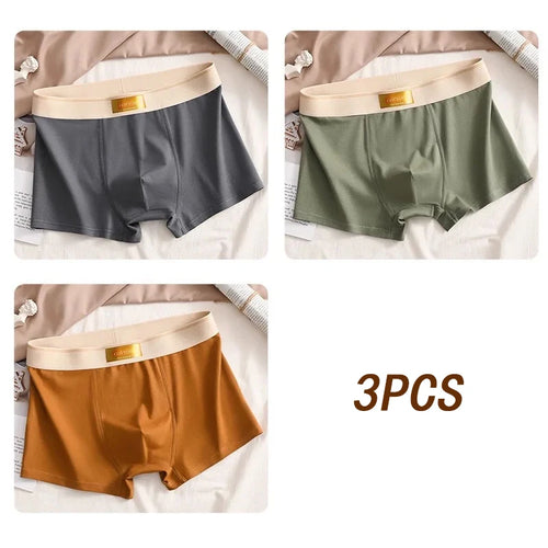 3pcs Men Underwear Cotton BoxerShorts Hombre Panties Man Breathable