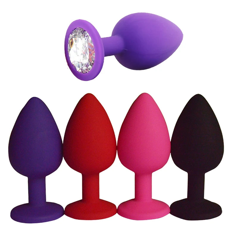 S/M/L Silicone Butt Plug Anal Plugs Prostate Massage Stimulator Anal