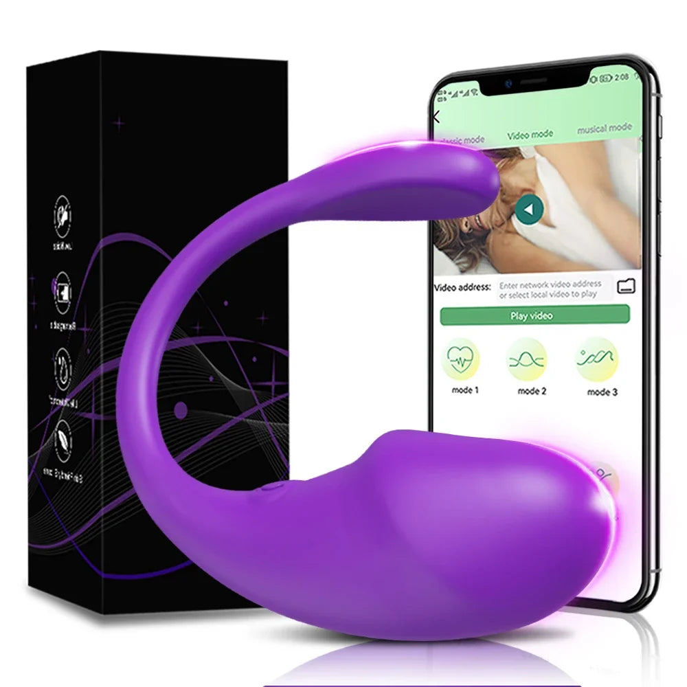 Wireless Bluetooth G Spot Dildo Vibrator for Women APP Remote Control