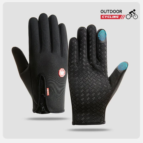 Men's Cycling Gloves Winter Touchscreen Warm Women Bicycle Gym Outdoor