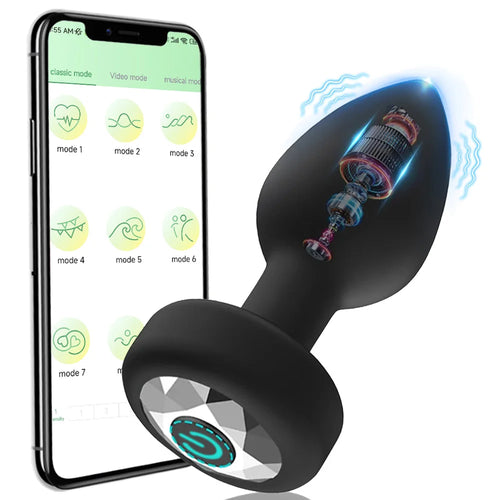 APP Wireless Control Anal Vibrator Butt Plug Men Prostate Massager