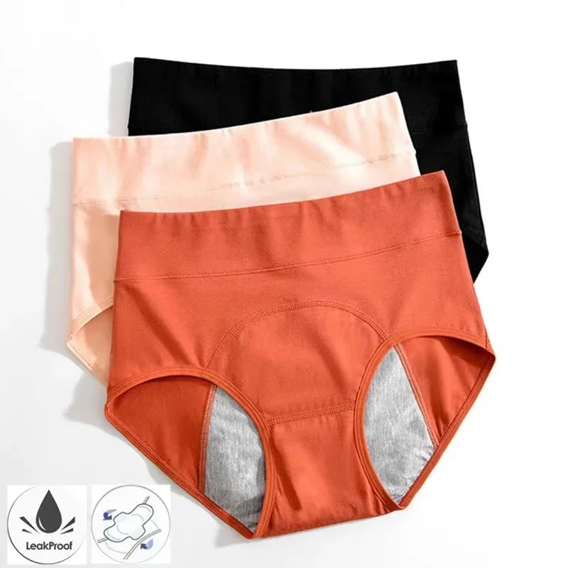 Panties for Menstruation Cotton Menstrual Panties High Waist Period