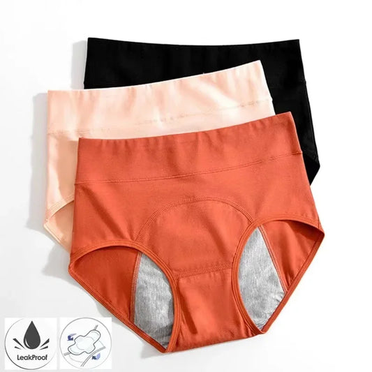 Panties for Menstruation Cotton Menstrual Panties High Waist Period