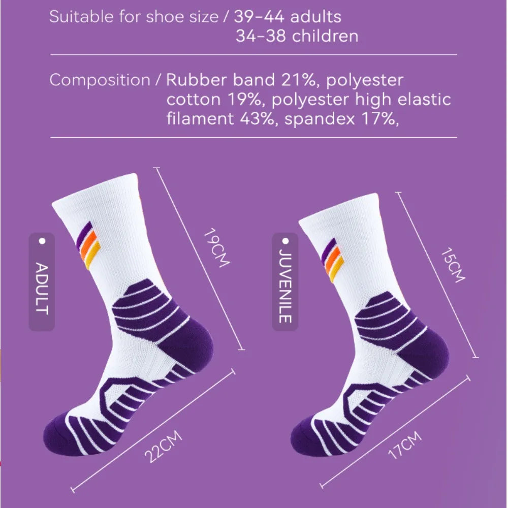 Elite Basketball Socks for Men Kobe Bryant Sports Boy and Children