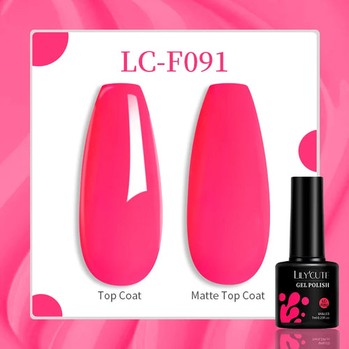 LILYCUTE 129 Colors 7ML Nail Gel Polish Nail Supplies Vernis Semi